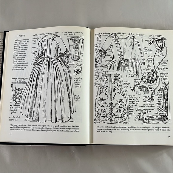 EXC 1985 Costume in Detail 1730-1930 BOOK Theatre Illustrator Designer Doll Draw - Picture 14 of 17